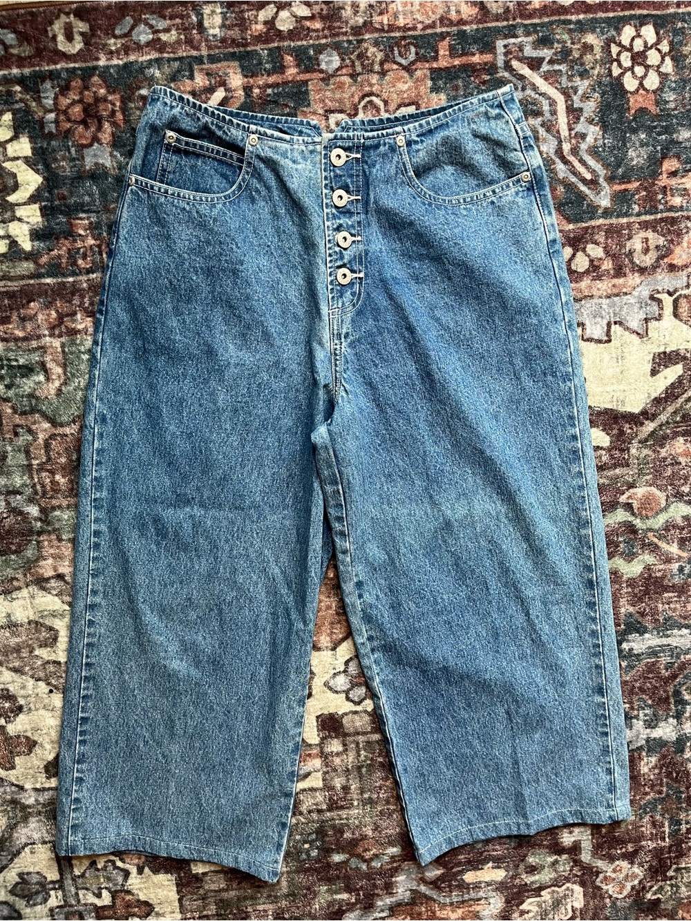 Women’s Coolest Vintage L.A. Blues Denim Jean Pants/Nickers M 30”W